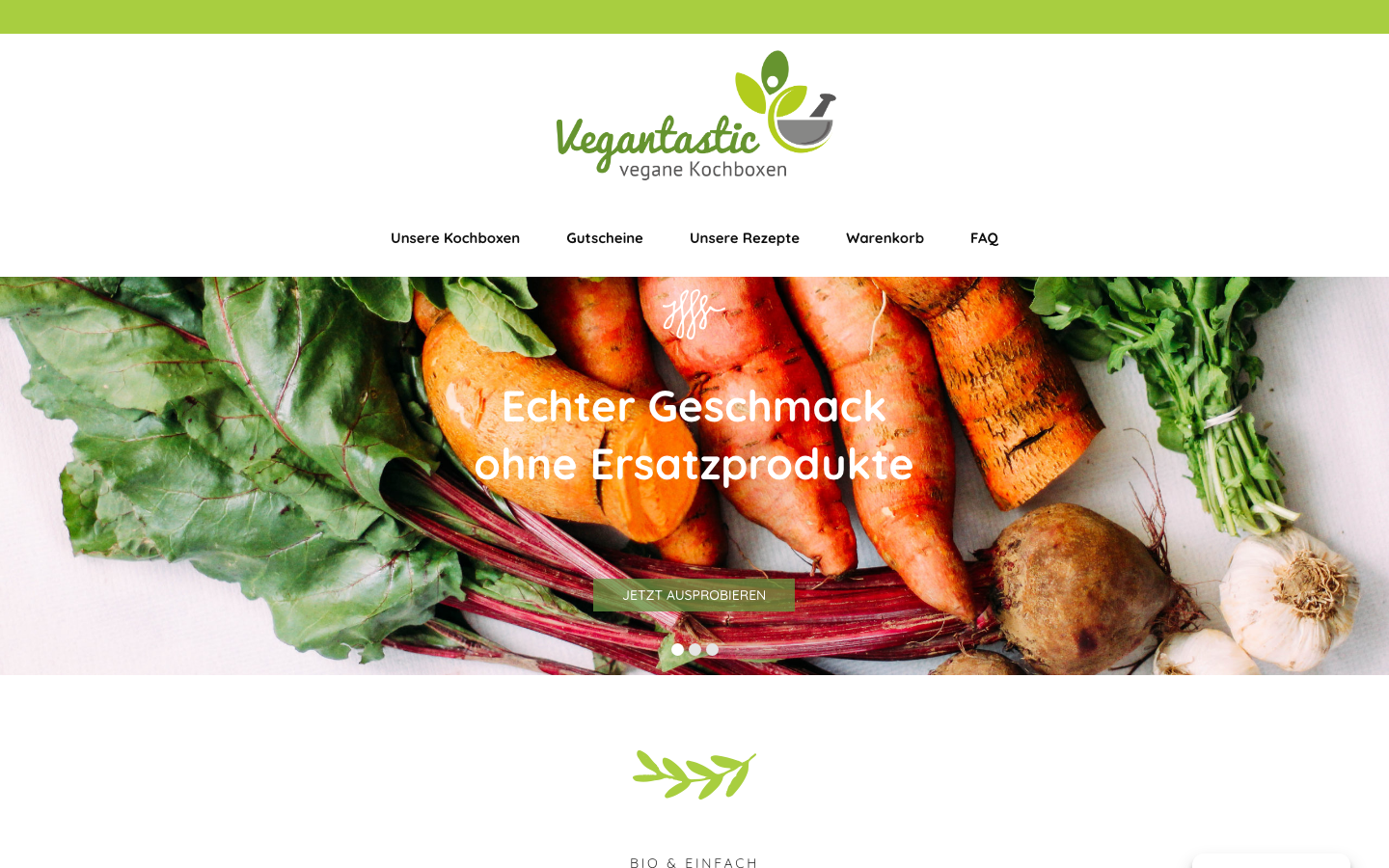 Vegantastic Startseite 2026